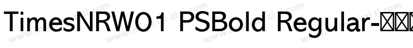 TimesNRW01 PSBold Regular字体转换